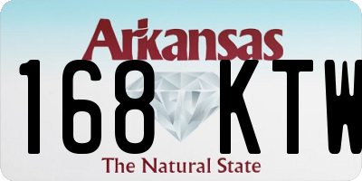 AR license plate 168KTW