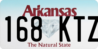 AR license plate 168KTZ