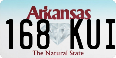AR license plate 168KUI