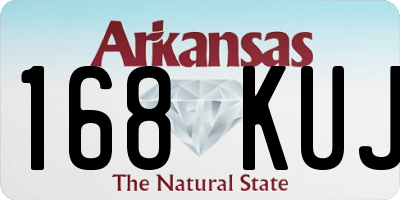 AR license plate 168KUJ