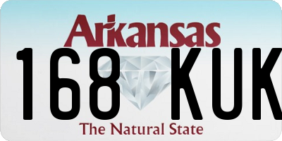 AR license plate 168KUK