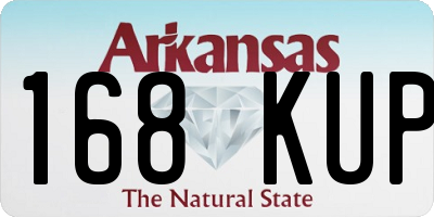 AR license plate 168KUP