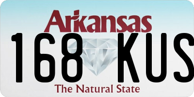 AR license plate 168KUS