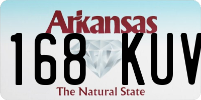 AR license plate 168KUV