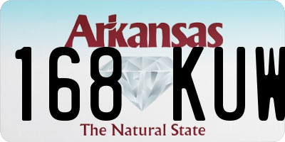 AR license plate 168KUW