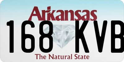 AR license plate 168KVB