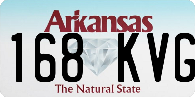 AR license plate 168KVG