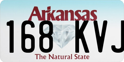 AR license plate 168KVJ