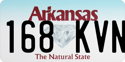AR license plate 168KVN