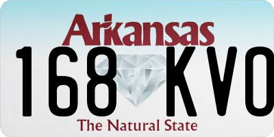 AR license plate 168KVO