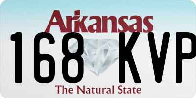 AR license plate 168KVP