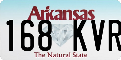 AR license plate 168KVR