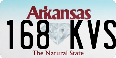 AR license plate 168KVS