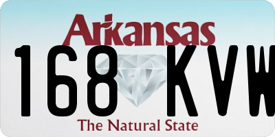 AR license plate 168KVW