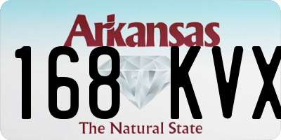 AR license plate 168KVX