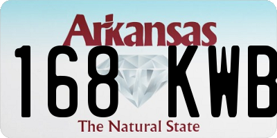 AR license plate 168KWB