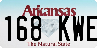 AR license plate 168KWE