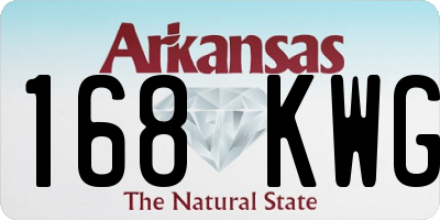 AR license plate 168KWG