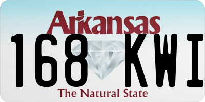 AR license plate 168KWI