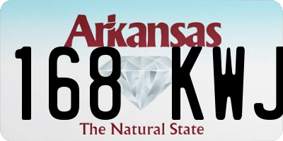 AR license plate 168KWJ