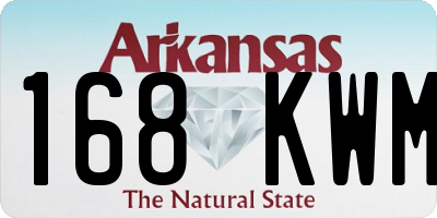 AR license plate 168KWM