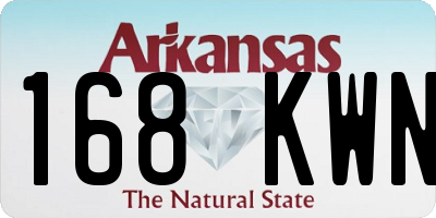 AR license plate 168KWN