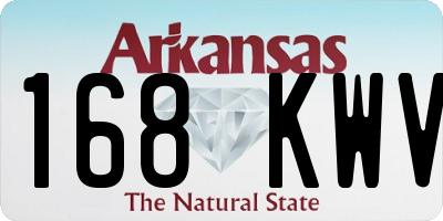 AR license plate 168KWV