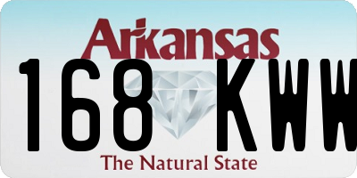 AR license plate 168KWW