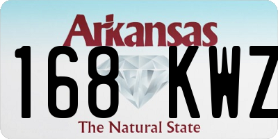 AR license plate 168KWZ
