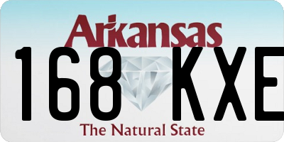 AR license plate 168KXE