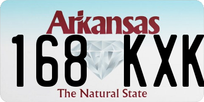 AR license plate 168KXK