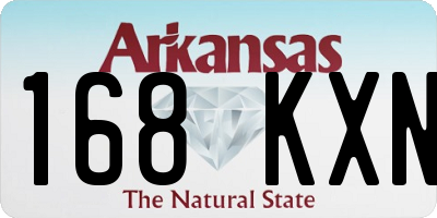 AR license plate 168KXN