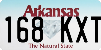 AR license plate 168KXT