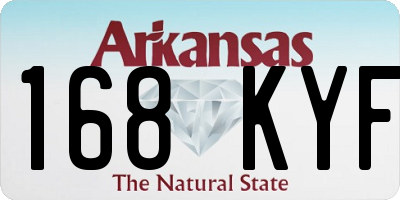 AR license plate 168KYF
