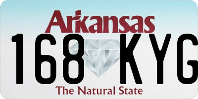AR license plate 168KYG