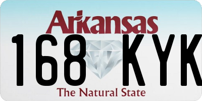 AR license plate 168KYK