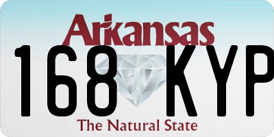AR license plate 168KYP