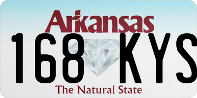 AR license plate 168KYS