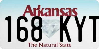 AR license plate 168KYT