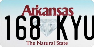 AR license plate 168KYU