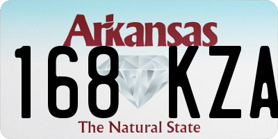 AR license plate 168KZA