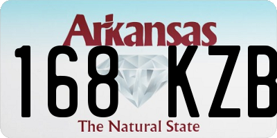 AR license plate 168KZB