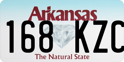 AR license plate 168KZC
