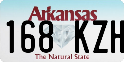 AR license plate 168KZH