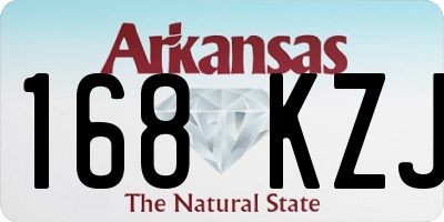 AR license plate 168KZJ