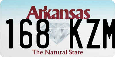 AR license plate 168KZM