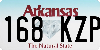 AR license plate 168KZP