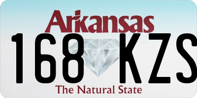 AR license plate 168KZS