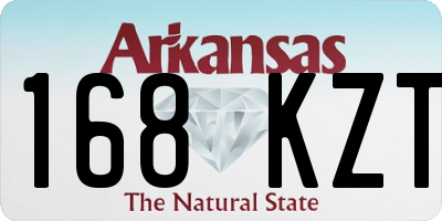 AR license plate 168KZT