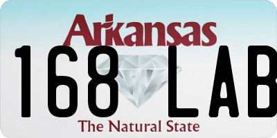 AR license plate 168LAB